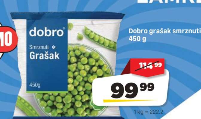 Dobro grašak smrznuti