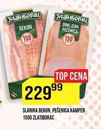 Slanina Bekon, Pečenica Kamper 150g Zlatiborac