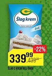 Šlag C Krem Beli