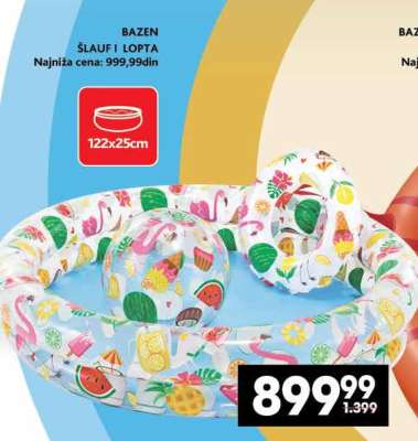 BAZEN ŠLAUF I LOPTA