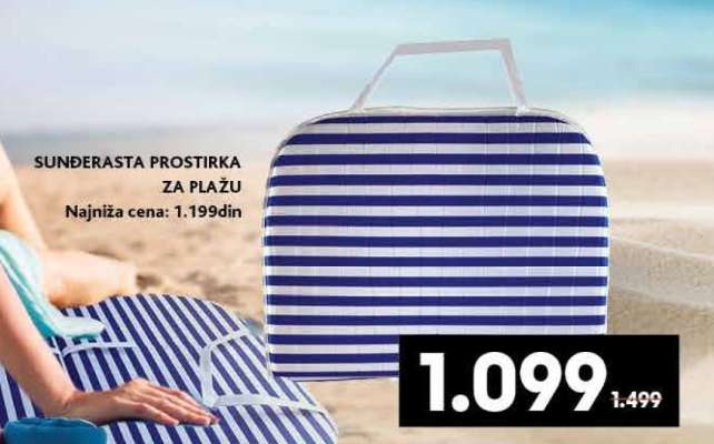 SUNĐERASTA PROSTIRKA ZA PLAŽU