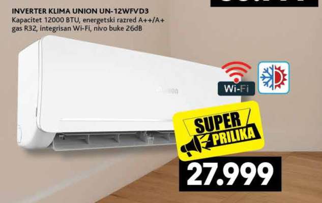 INVERTER KLIMA UNION UN-12WFVD3