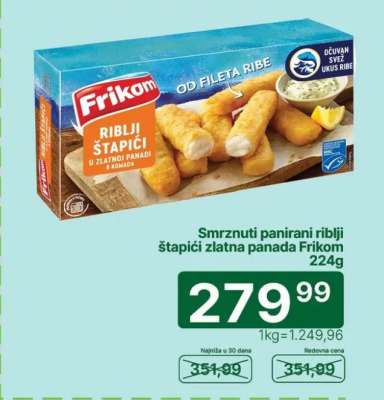Frikom Riblji štapići u zlatnoj panadi