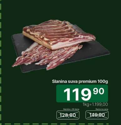 slanina suva premium 100g