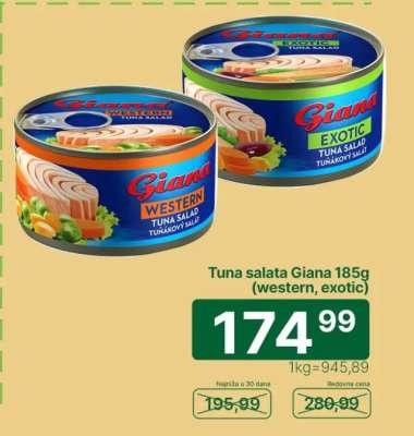 Tuna salata Giana 185g (western, exotic)