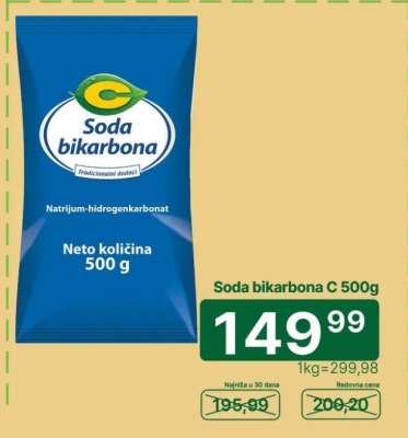Soda bikarbona C 500g