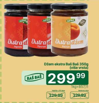 Džem ekstra Baš Baš 350g