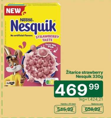 Žitarice strawberry Nesquik 330g