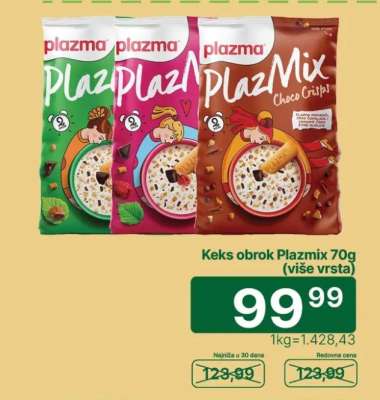 Keks obrok Plazmix 70g (više vrsta)