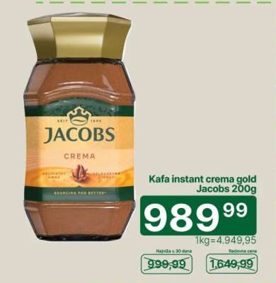 Kafa instant Crema Gold Jacobs 200g