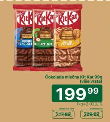 Čokolada mlečna Kit Kat 99g