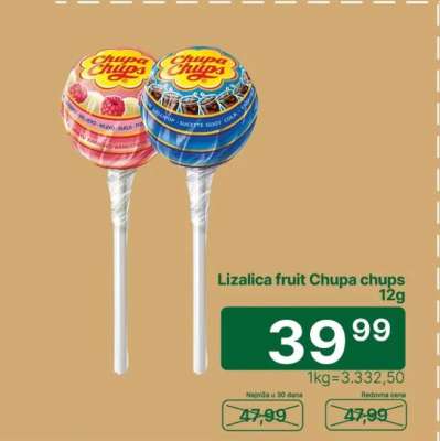 Lizalica fruit Chupa chups