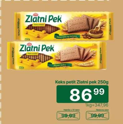 Keks petit Zlatni pek 250g