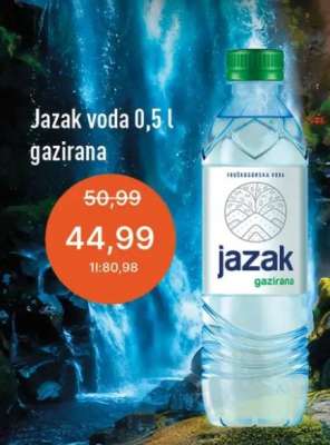 Jazak voda 0,5 l gazirana