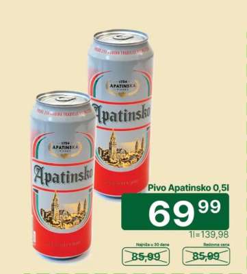 Pivo Apatinsko 0,5l