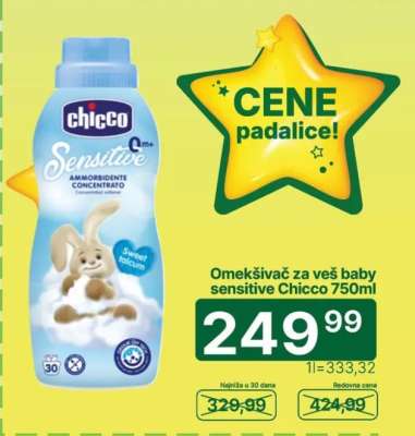 Omekšivač za veš baby sensitive Chicco 750ml