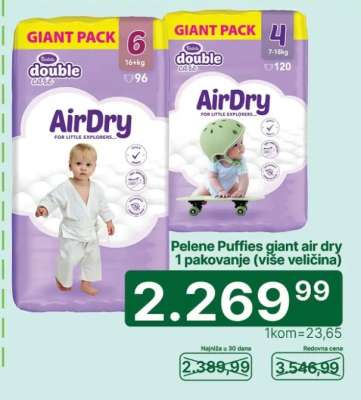 Pelene Puffies giant air dry