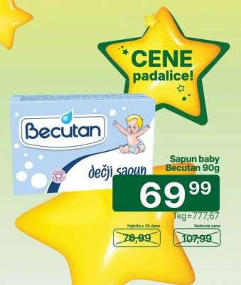 Sapun baby Becutan 90g