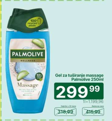 Gel za tuširanje massage Palmolive 250ml