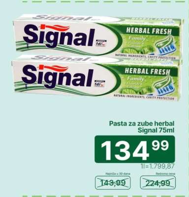 Pasta za zube herbal Signal 75ml