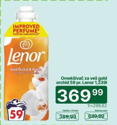 Omekšivač za veš gold orchid 59 pr. Lenor 1,239l