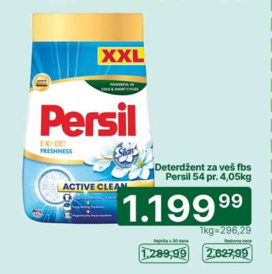 Deterdžent za veš fbs Persil 54 pr. 4,05kg