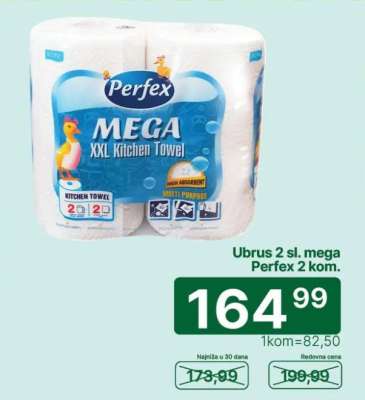 Ubrus 2 sl. mega Perfex 2 kom.