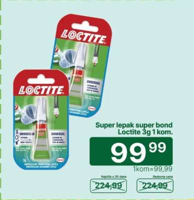 Super lepak super bond Loctite 3g 1 kom.