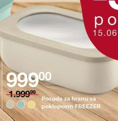 Posuda za hranu sa poklopcem FREEZER