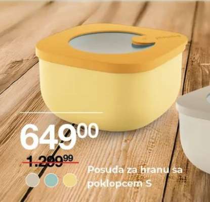 Posuda za hranu sa poklopcem S