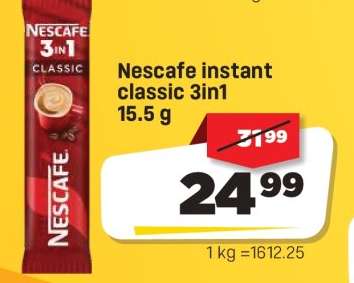 Nescafe instant classic 3in1