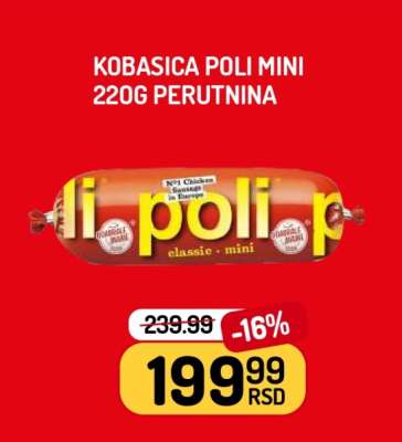Kobasica Poli Mini 220g Perutnina