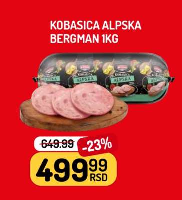 KOBASICA ALPSKA BERGMAN 1kg