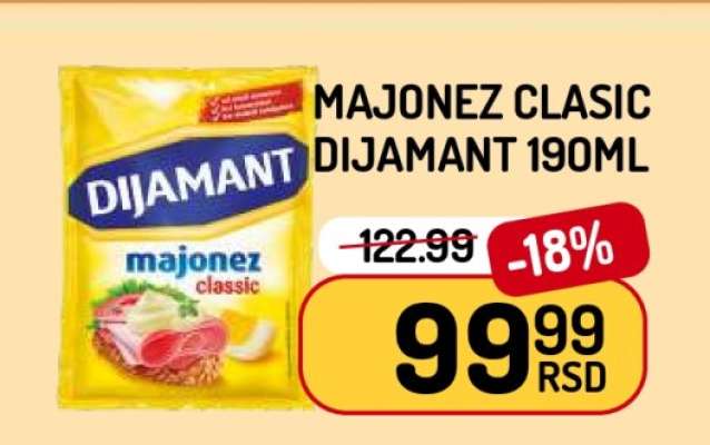 Majonez Clasic Dijamant 190ml