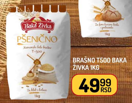 Brašno T500 Baka Živka 1kg