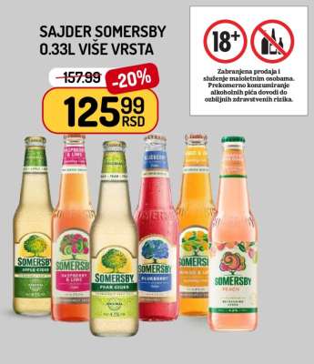 SAJDER, SOMERSBY 0,33l VISE VRSTA