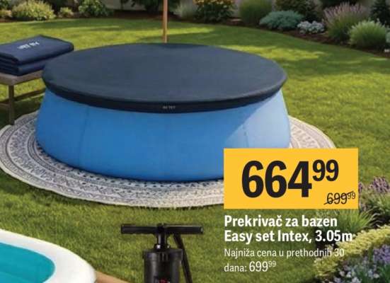 Prekrivač za bazen Easy set Intex, 3.05m