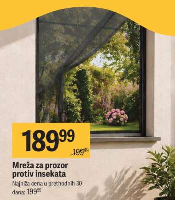 Mreža za prozor protiv insekata