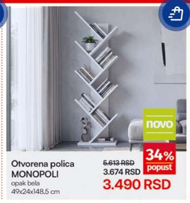 Otvorena polica MONOPOLI