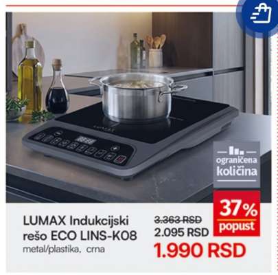 LUMAX Indukcijski rešo ECO LINS-K08