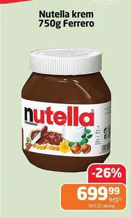 Nutella krém 750g Ferrero
