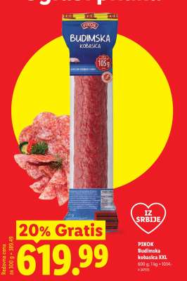 Pikok Budimska kobasica XXL