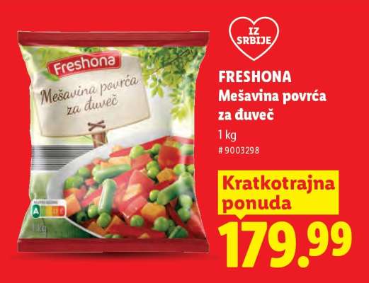 Freshona Mešavina povrća za đuveč