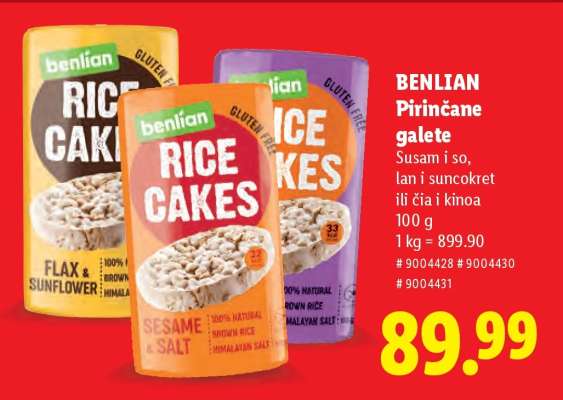 Benlian Pirinčane galete