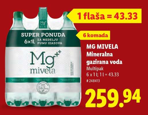 Mg Mivela mineralna gazirana voda