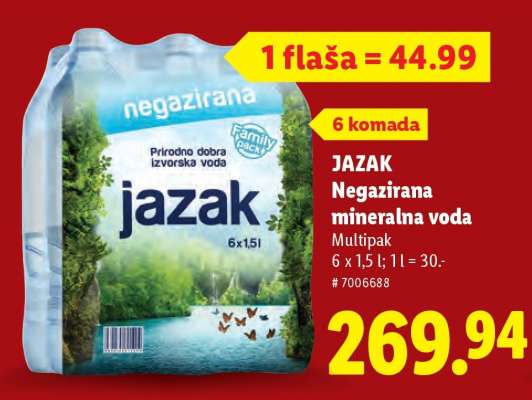 Jazak Negazirana mineralna voda