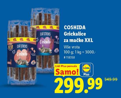 COSHIDA Grickalice za mačke XXL