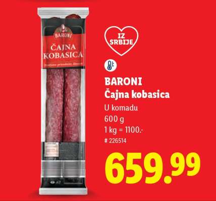 Baroni Čajna kobasica
