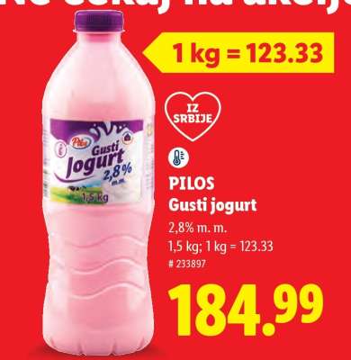 Pilos Gusti jogurt