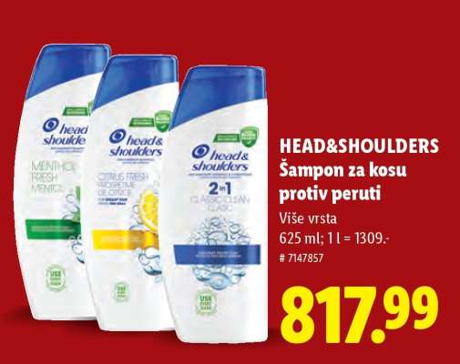 HEAD&SHOULDERS Šampon za kosu protiv peruti